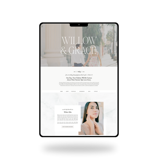 Willow & Grace Showit Website Template