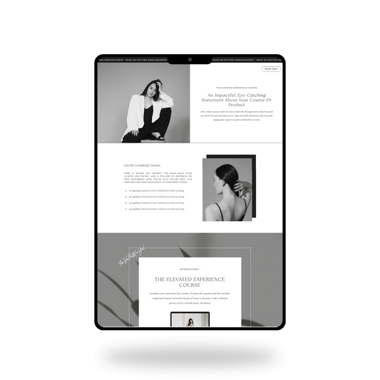 Juliet Sales Page Template