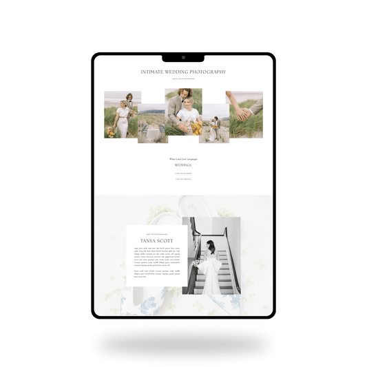 White Lotus Showit Website Template